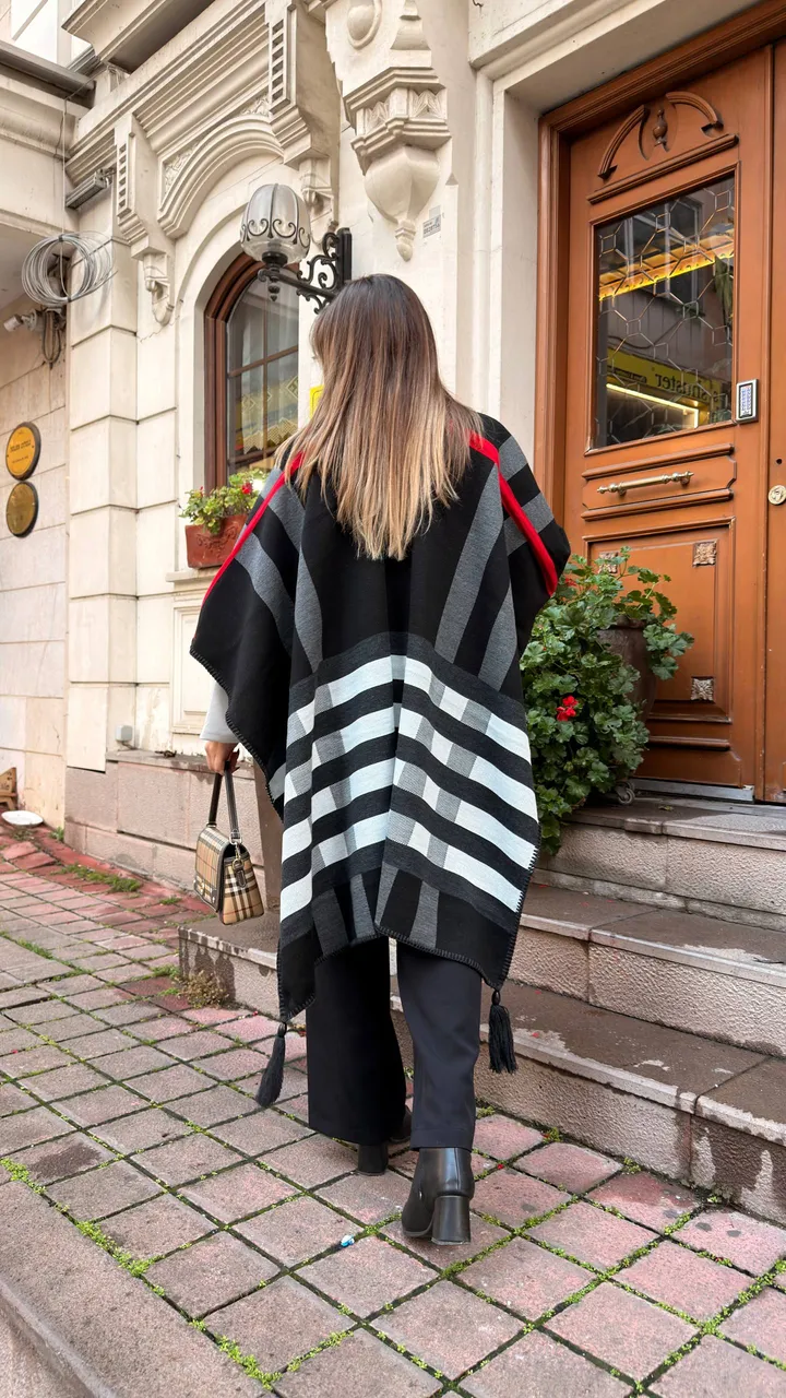 Kaşmir poncho şal 35