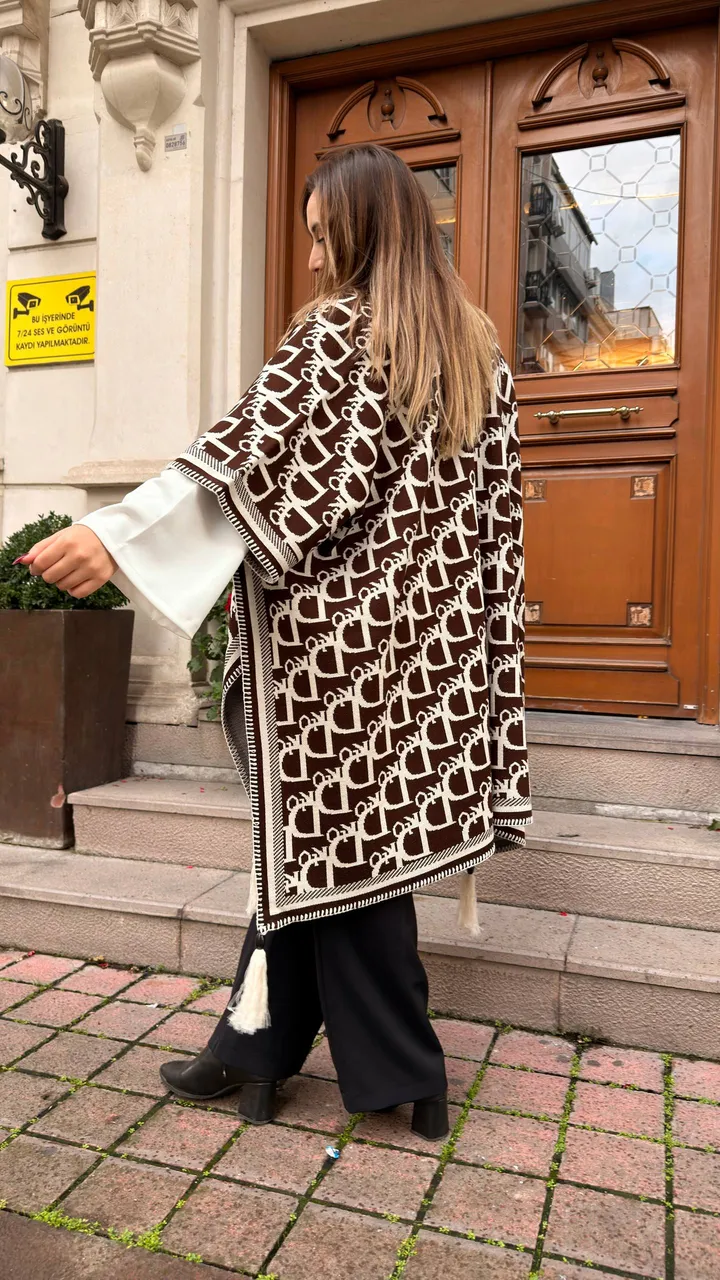Kaşmir poncho şal 14
