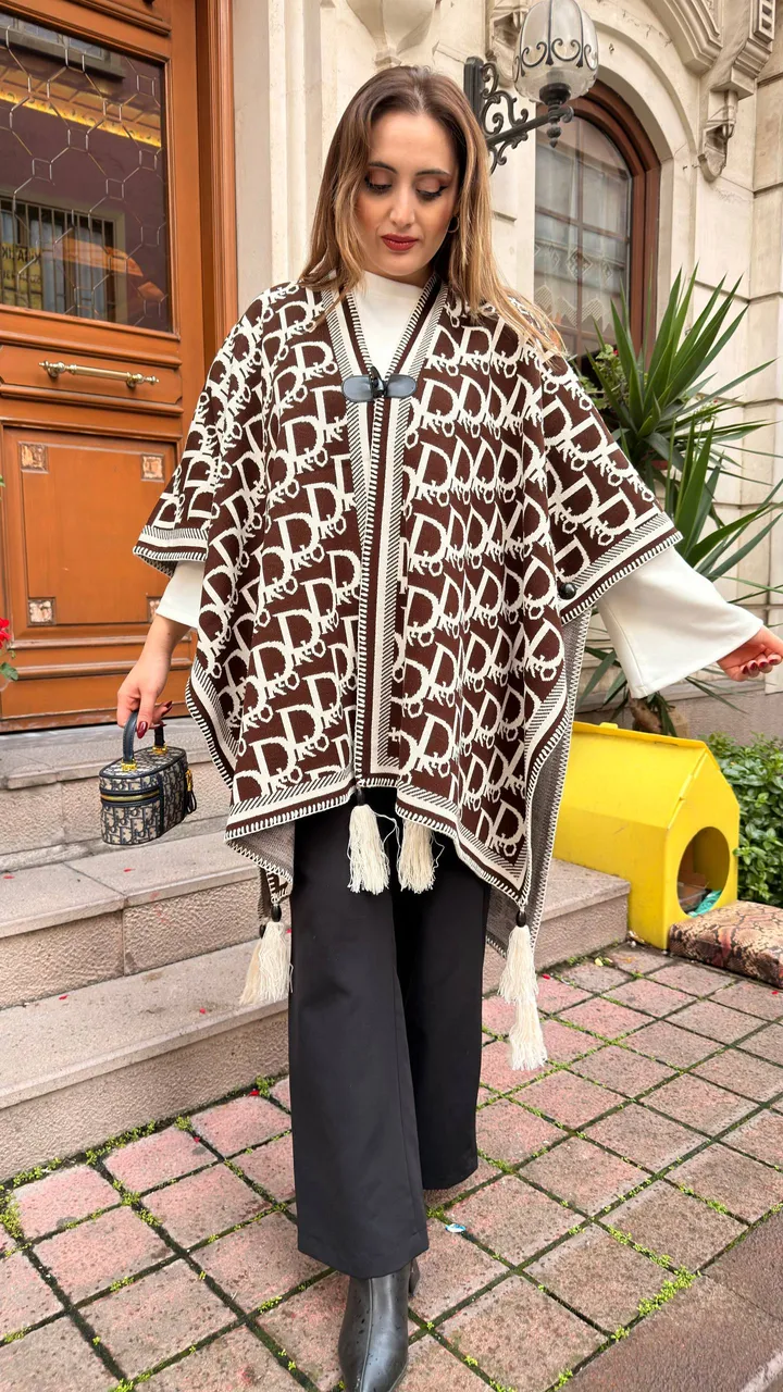 Kaşmir poncho şal 16