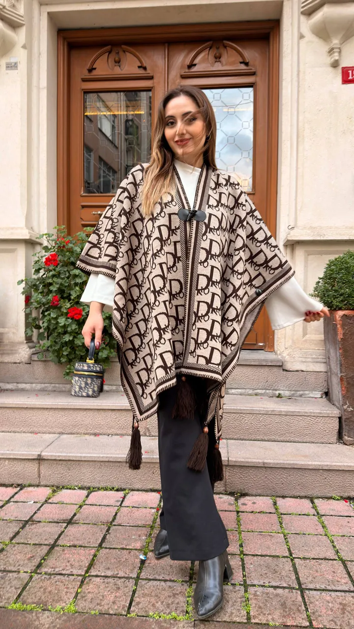 Kaşmir poncho şal 19