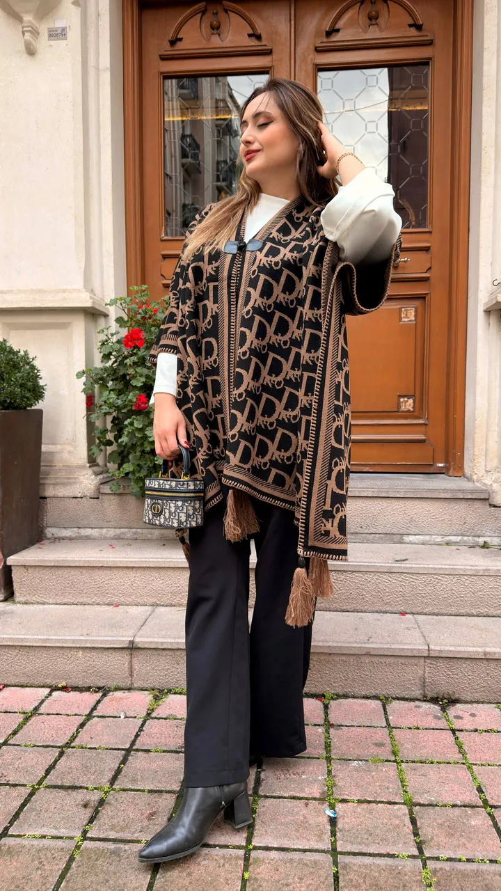 Kaşmir poncho şal 4