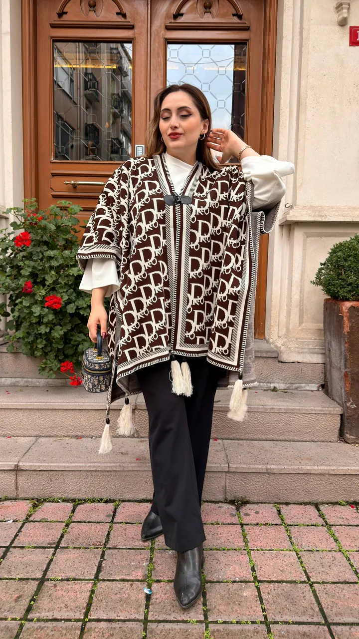 Kaşmir poncho şal 10