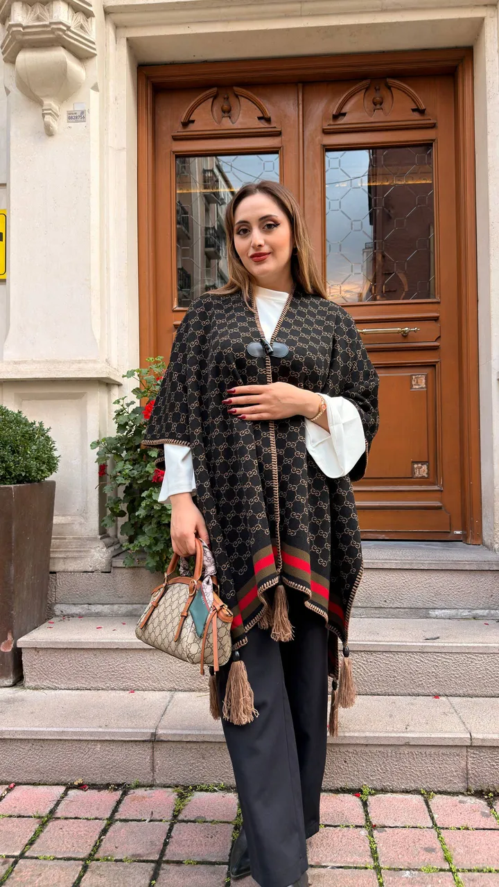 Kaşmir poncho şal 21