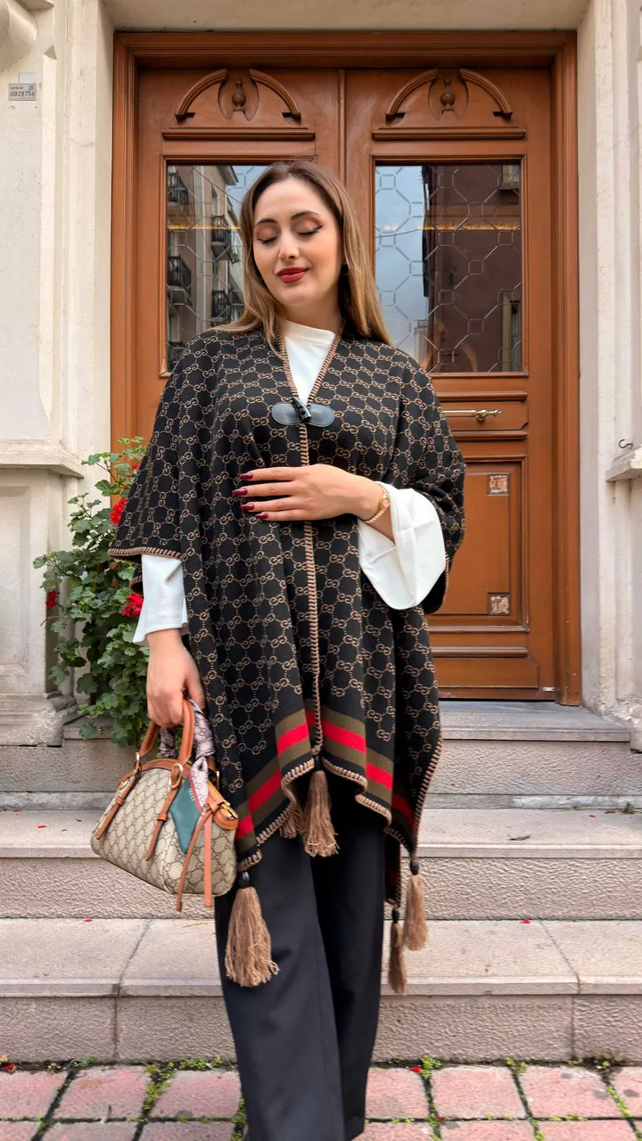 Kaşmir poncho şal 22