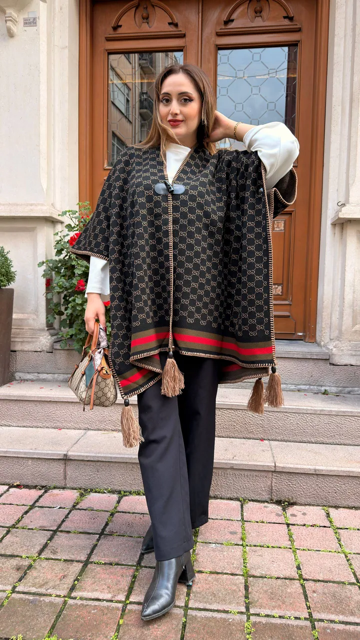 Kaşmir poncho şal 24