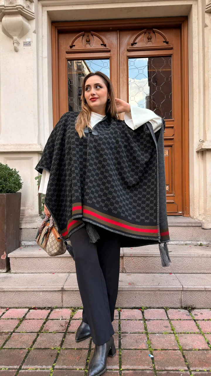 Kaşmir poncho şal 5