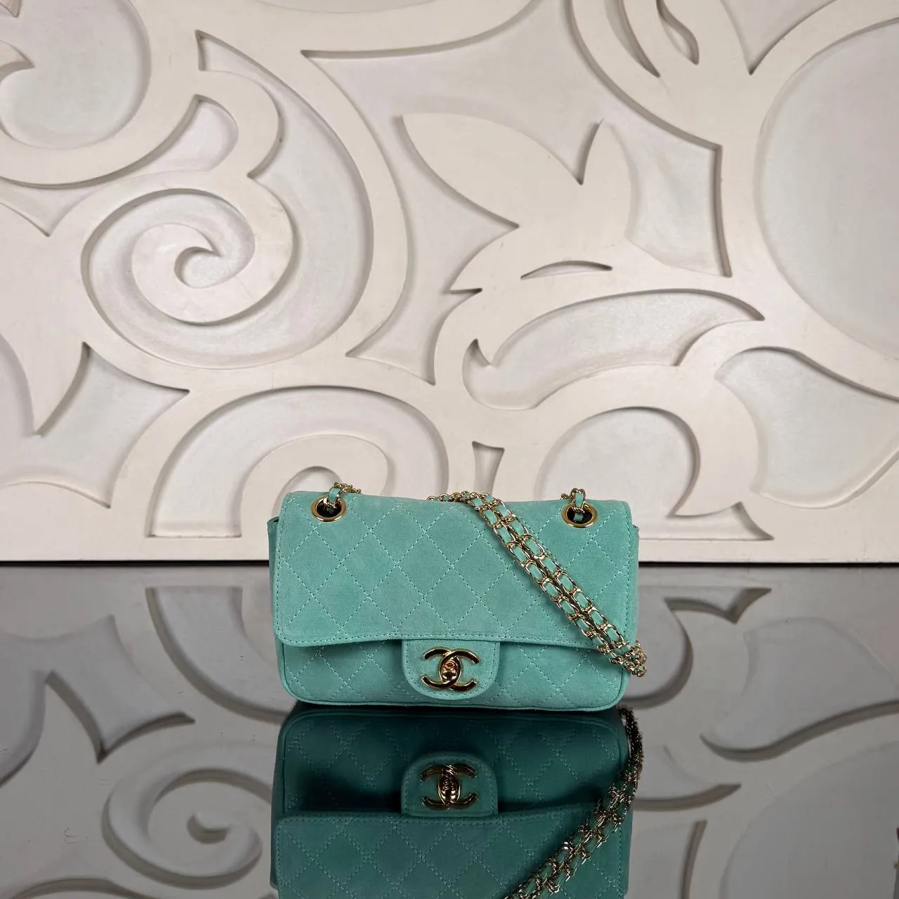Mini süet flap çanta 2