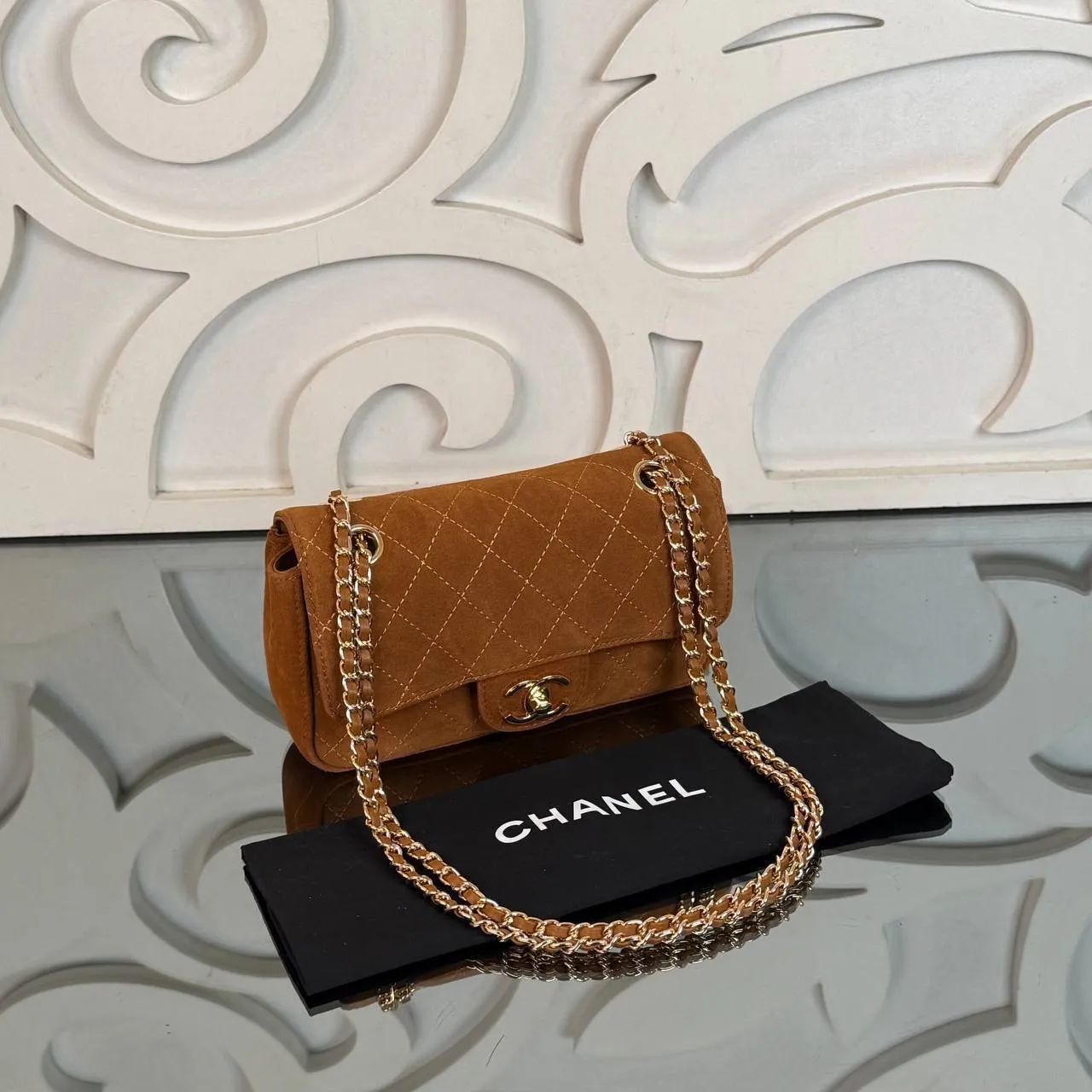 Mini süet flap çanta 20