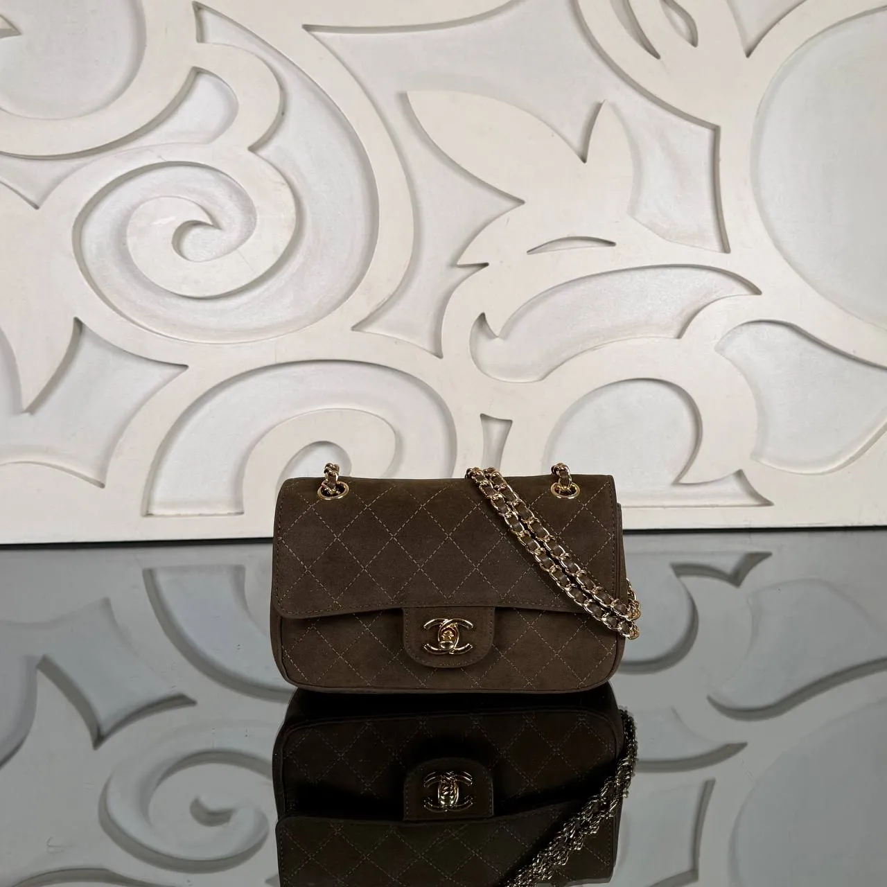 Mini süet flap çanta 3