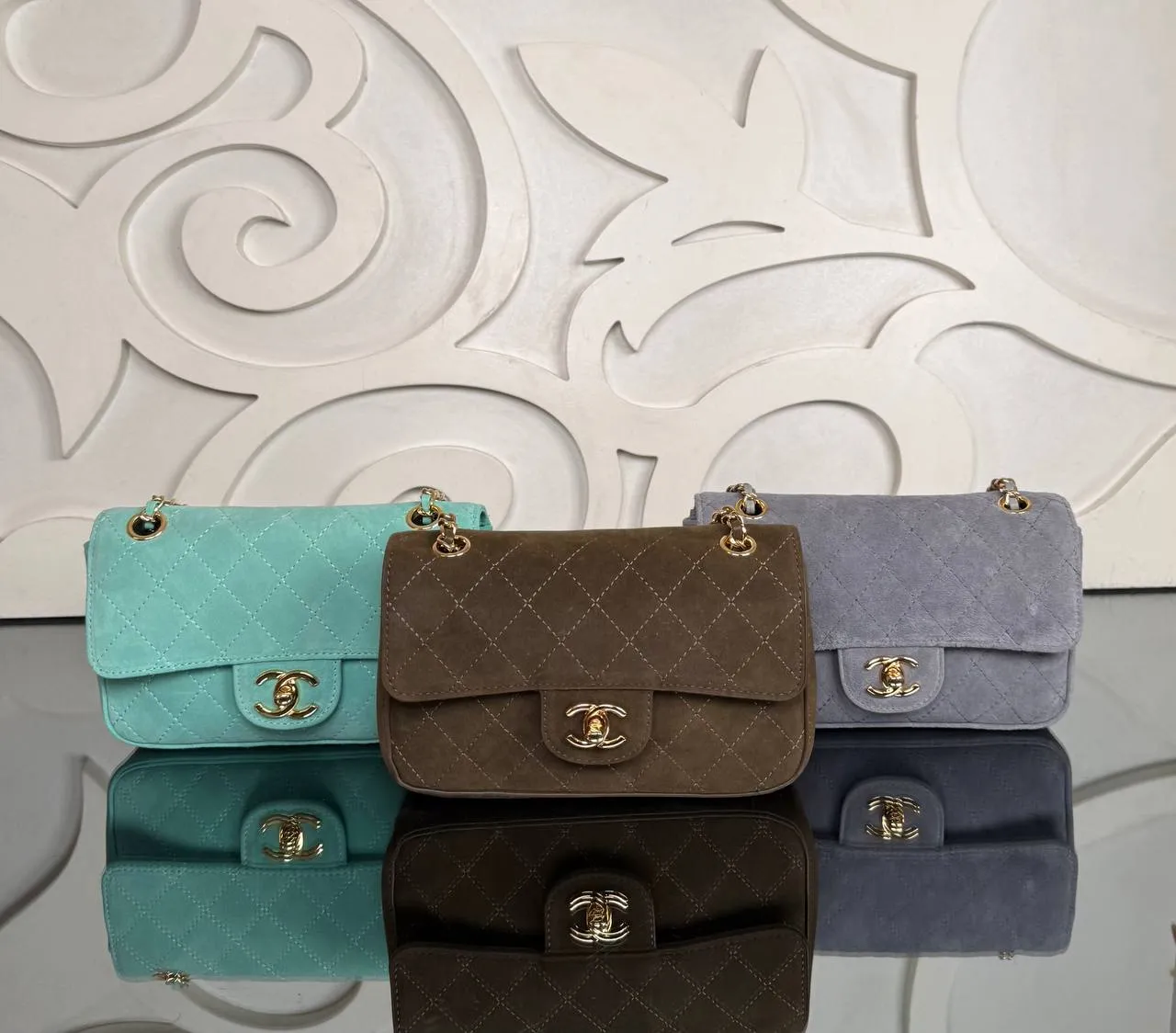 Mini süet flap çanta 24