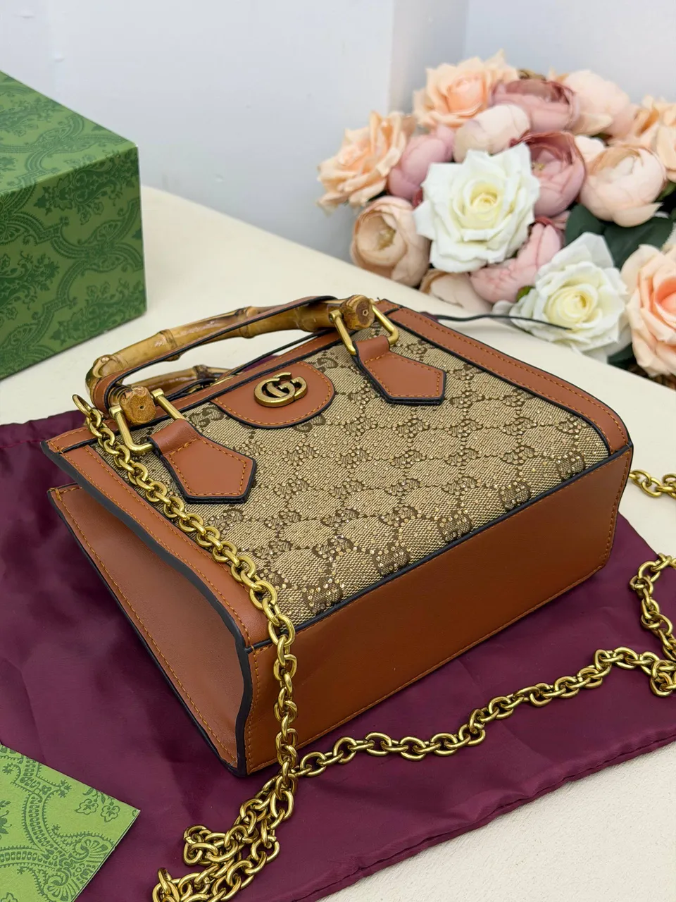 Diana küçük tote çanta 8