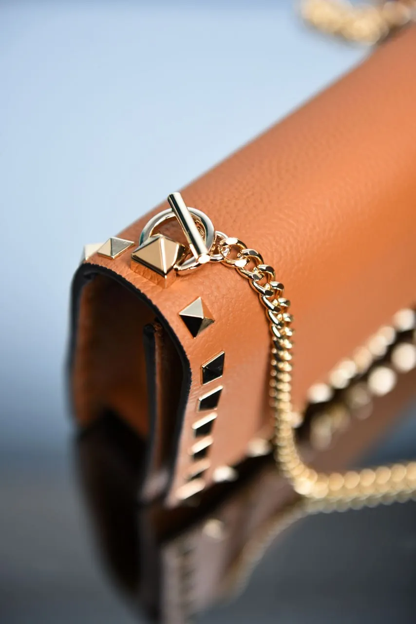 Rockstud deri crossbody çanta 8