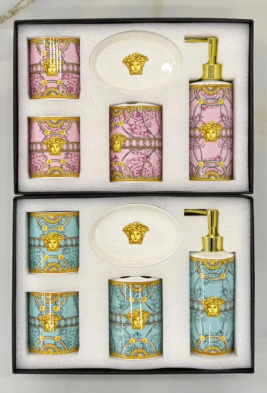 Porselen banyo seti 5 parça 4