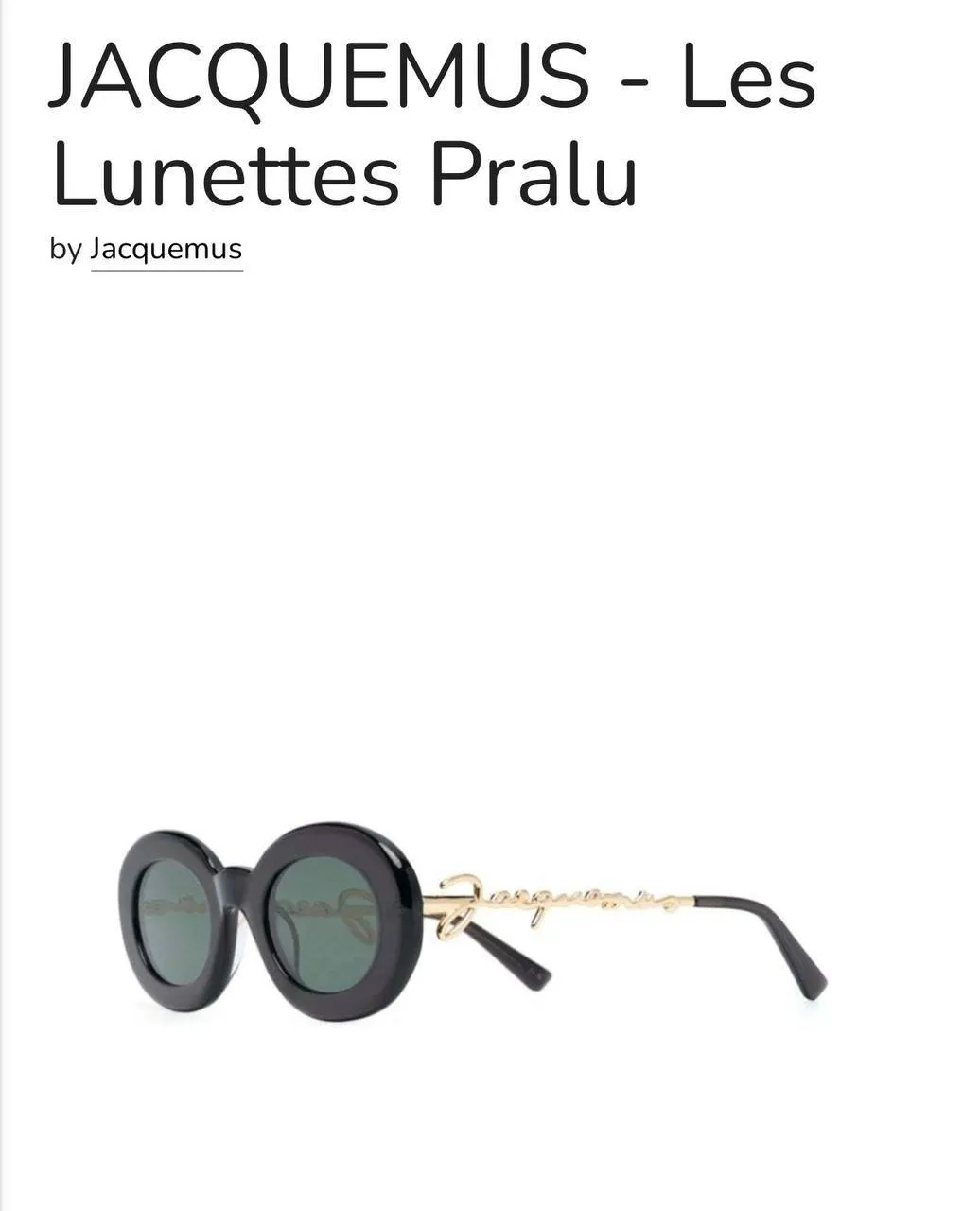 Les Lunettes Pralu güneş gözlüğü 8